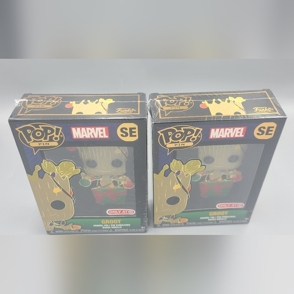 2 Funko Pop Pin Target Exclusive Marvel Groot Brand New✅️ - Picture 2 of 7
